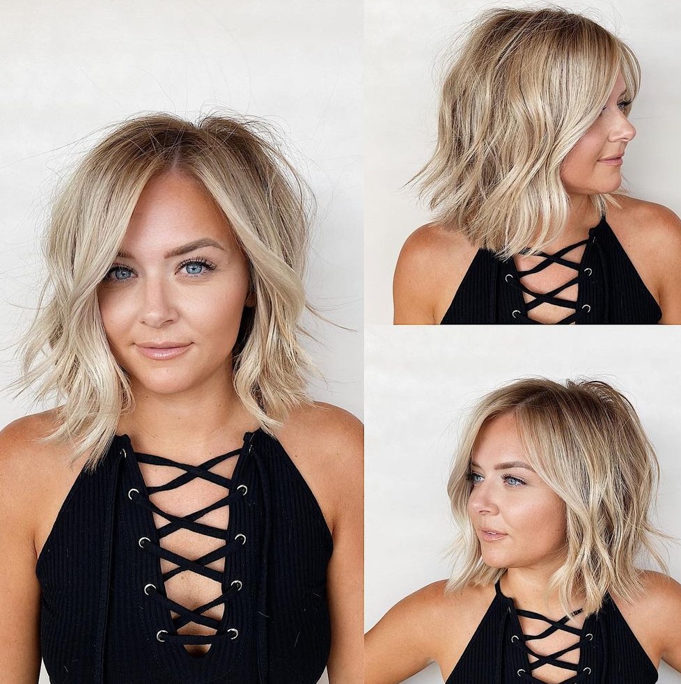 Best Shaggy Haircut for a Round Face