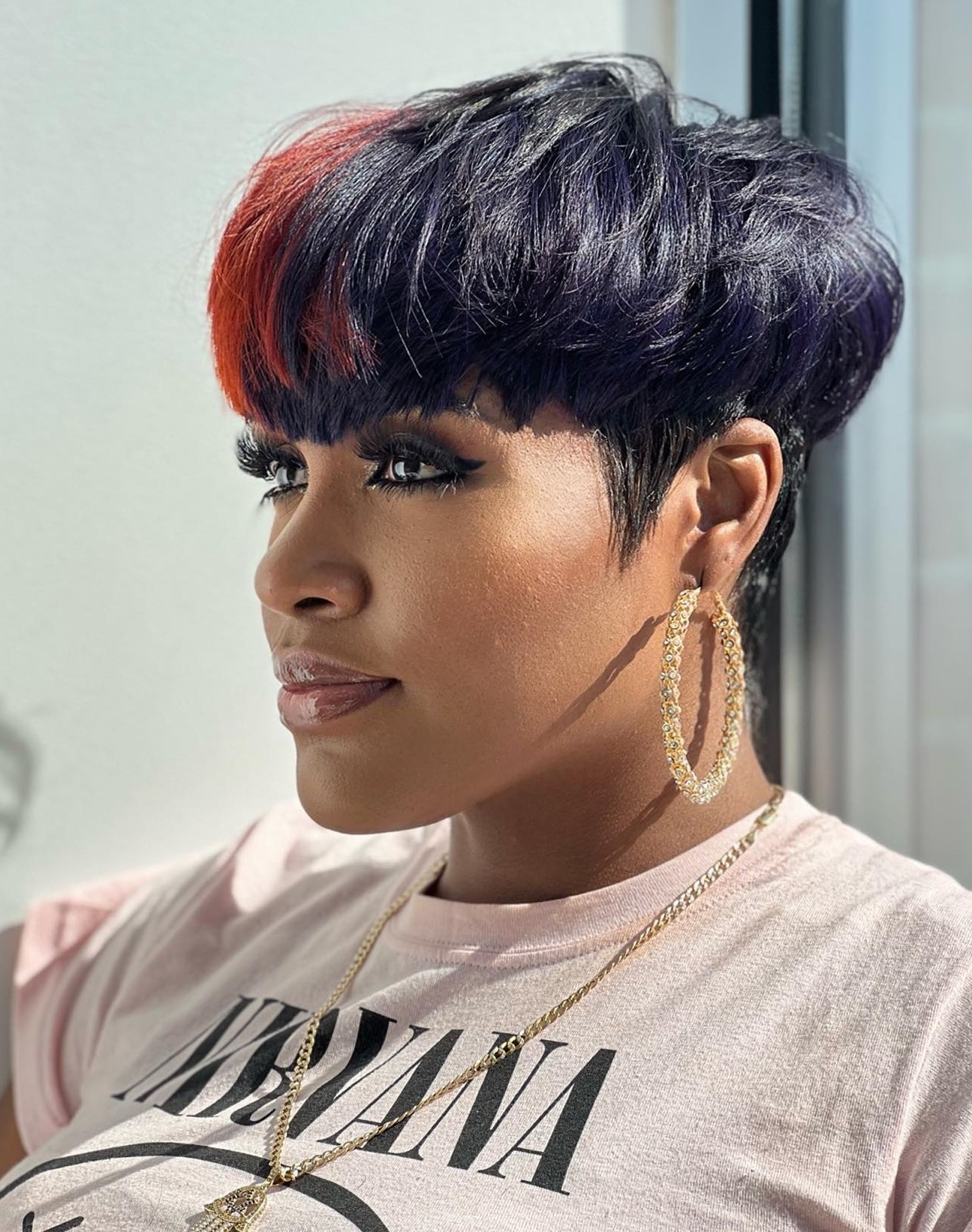 Thick Black Bowl Cut with Side Pieces