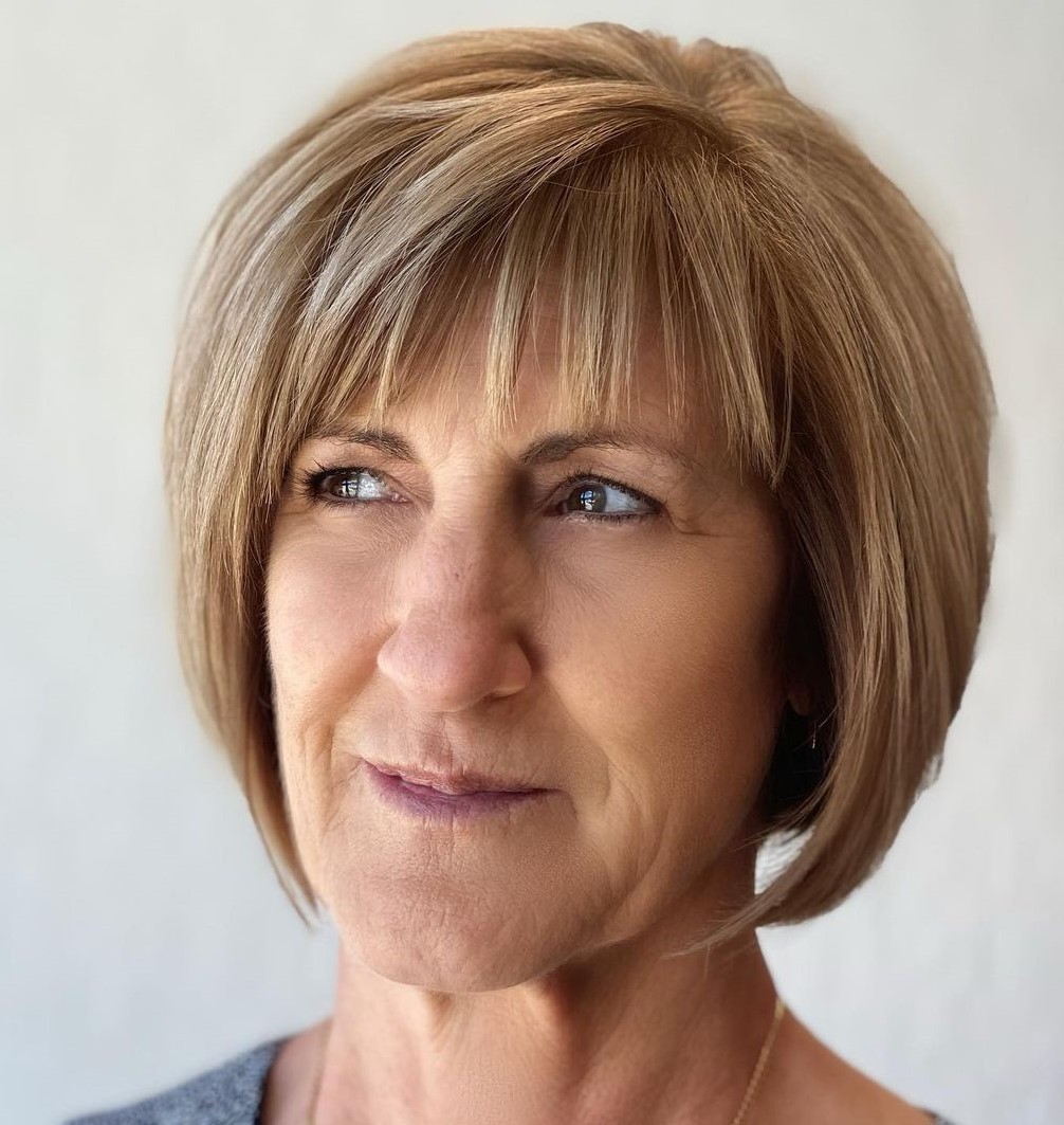 Bob with Bangs for Older Women
