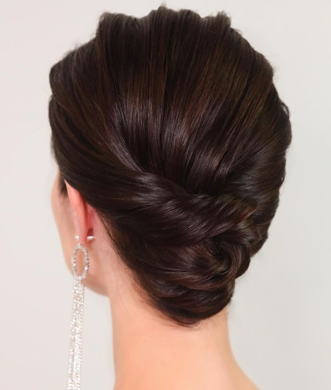 Twisted Bridal Updo for Short Hair