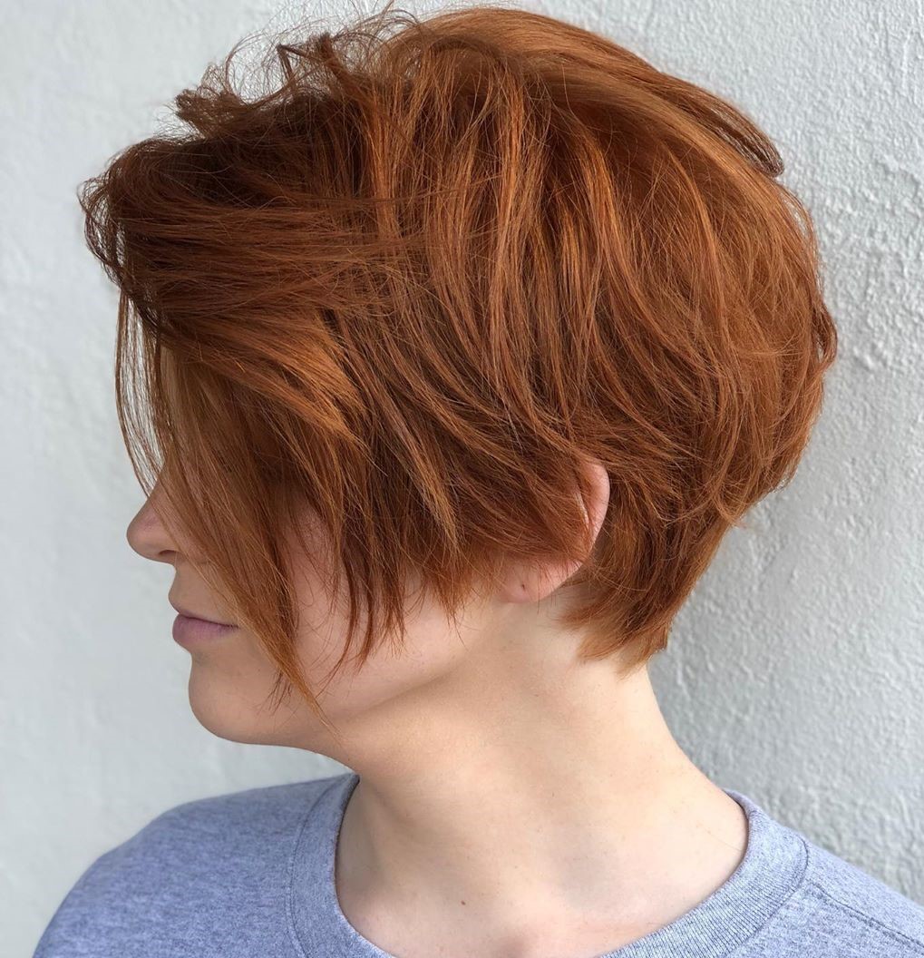 Bright Messy Pixie Cut