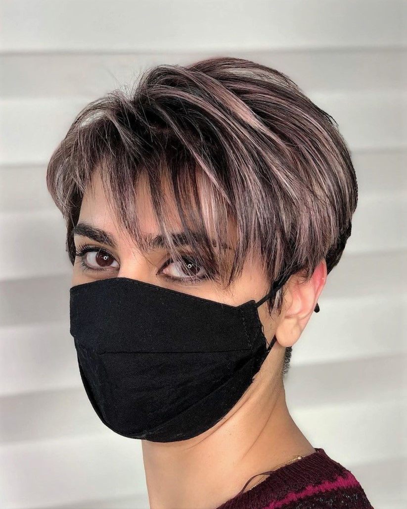 Choppy Pixie with Bangs