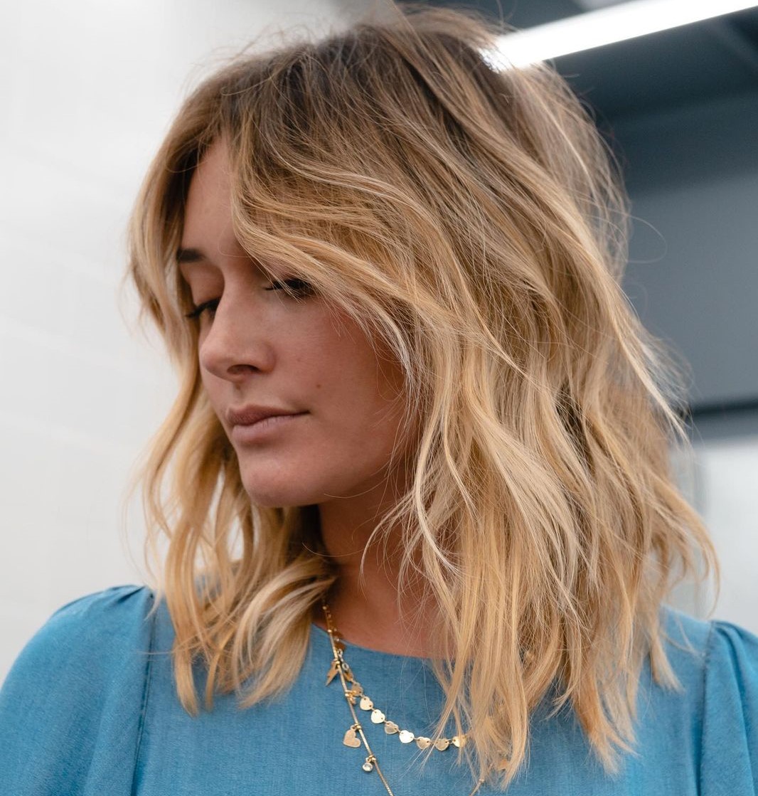Classy Shag with Curtain Bangs