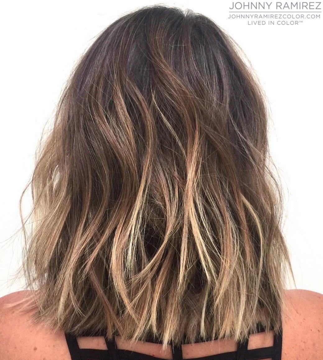 One-Length Choppy Hairstyle