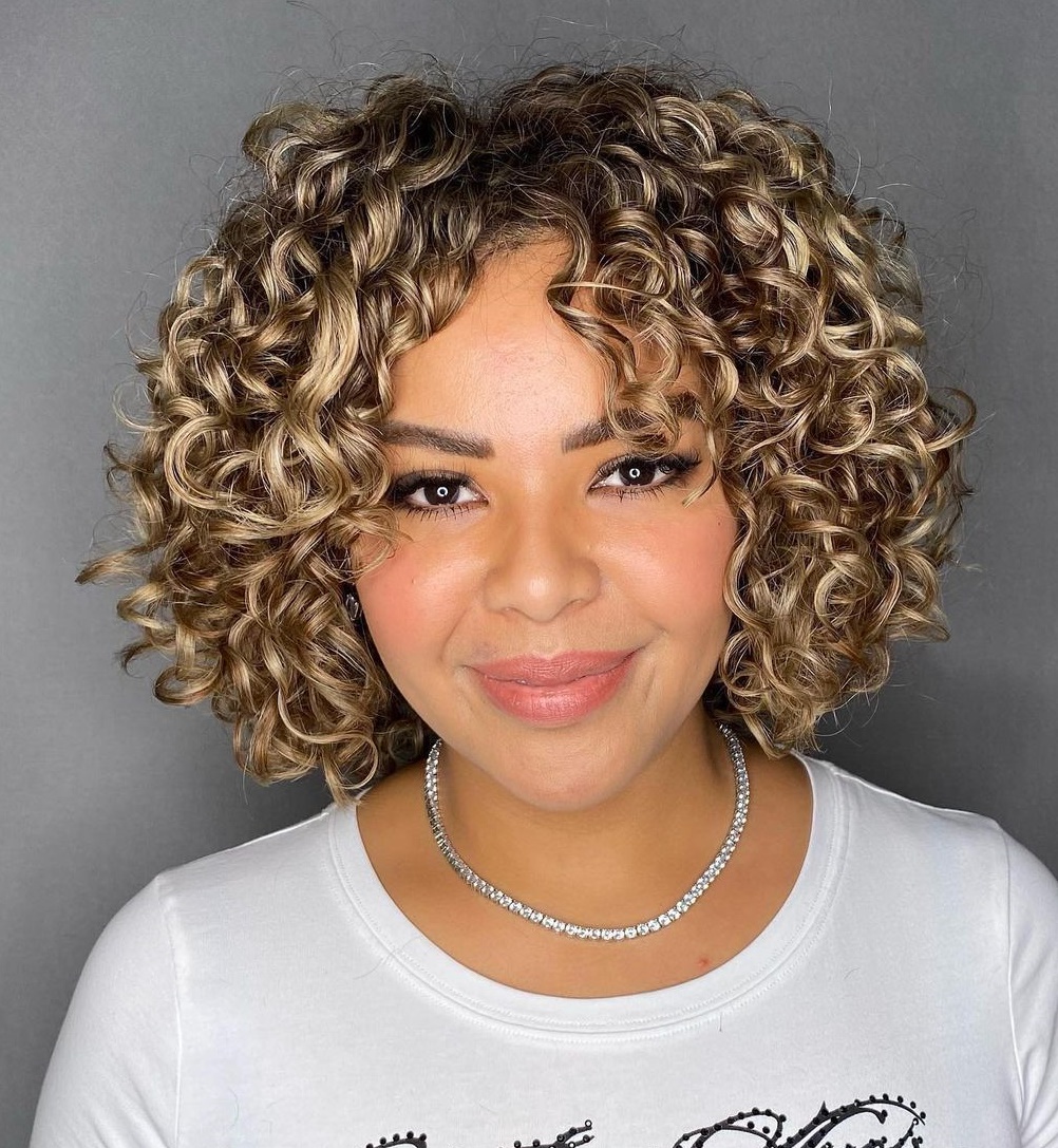 Metallic Blonde Rezo Cut Bob