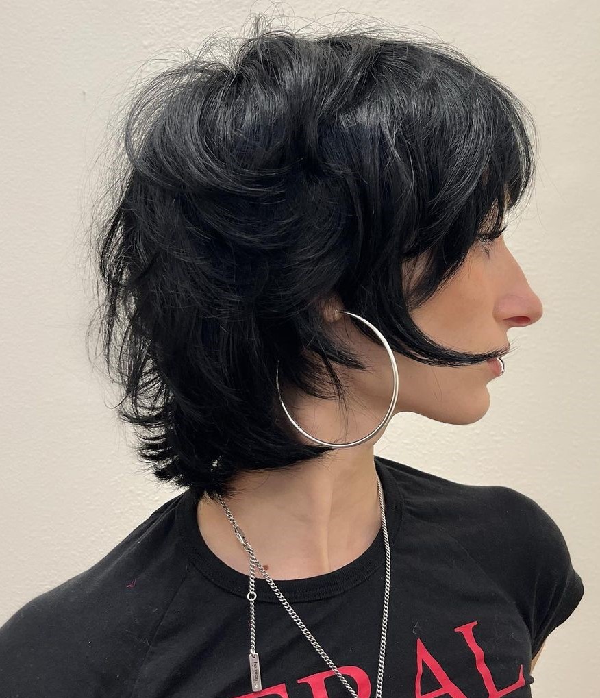 Cute Short Mullet for Thick Hair