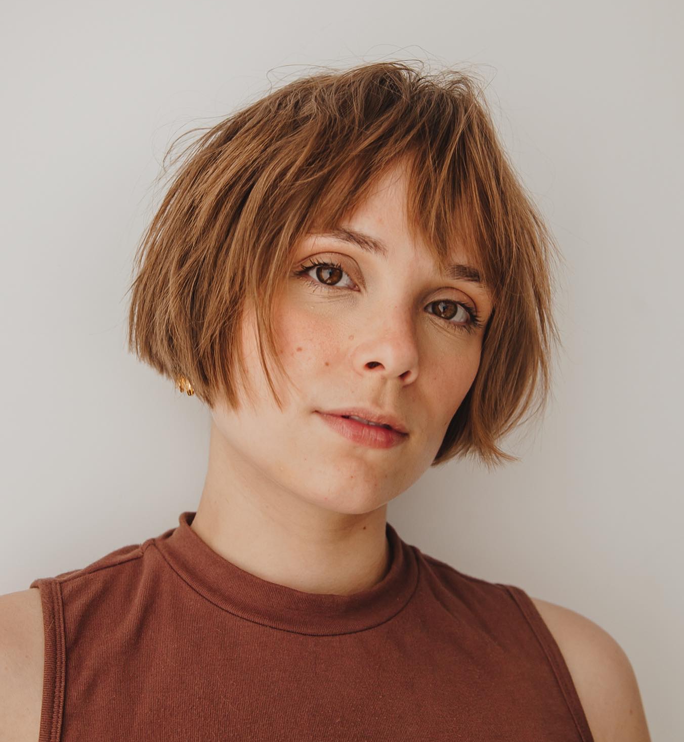 Short Choppy French Bob