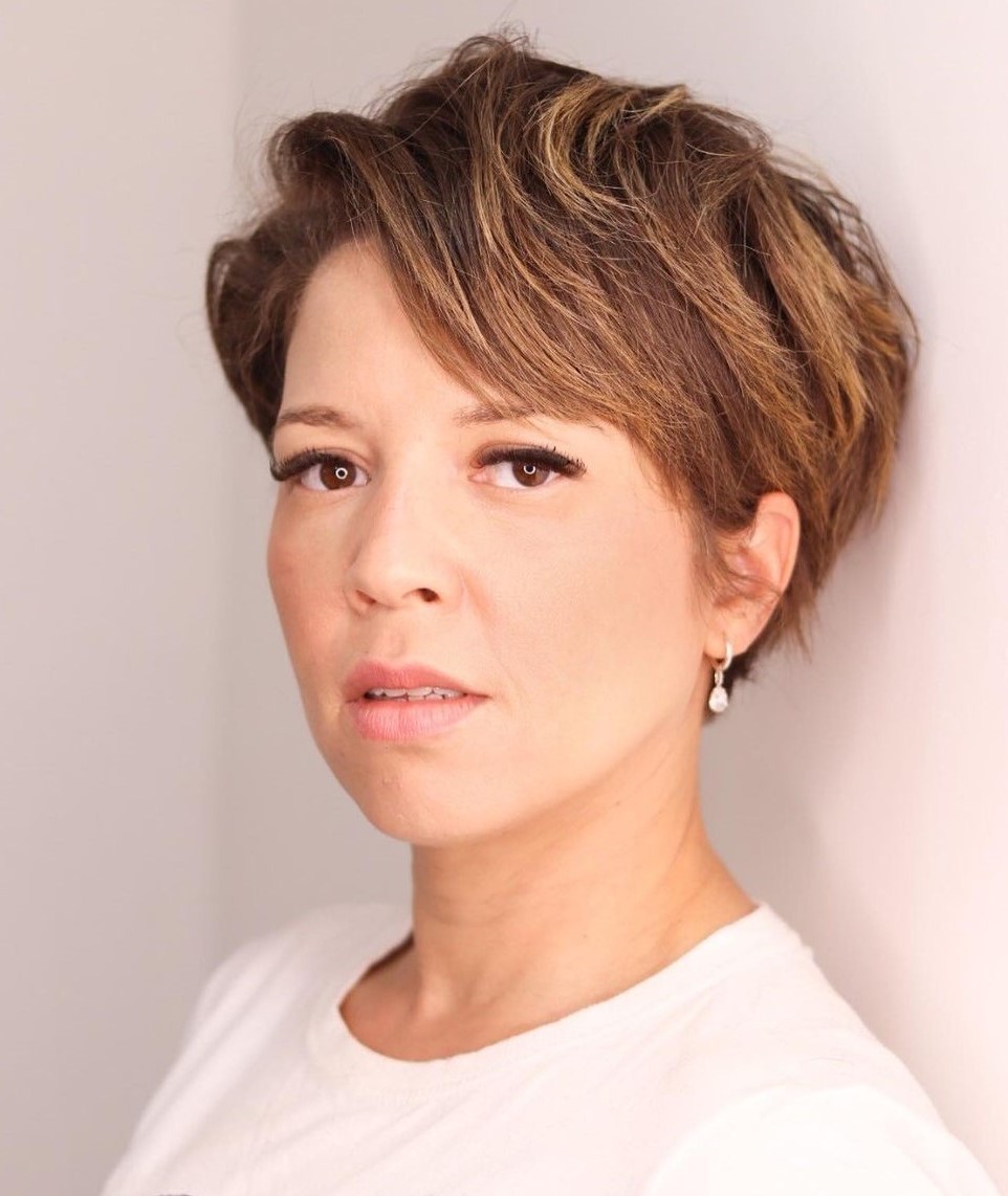 Thick Hair Pixie Cut with Short Back
