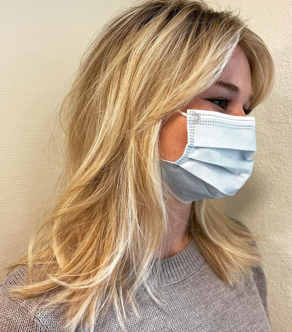 Shoulder-Length Layered Cut