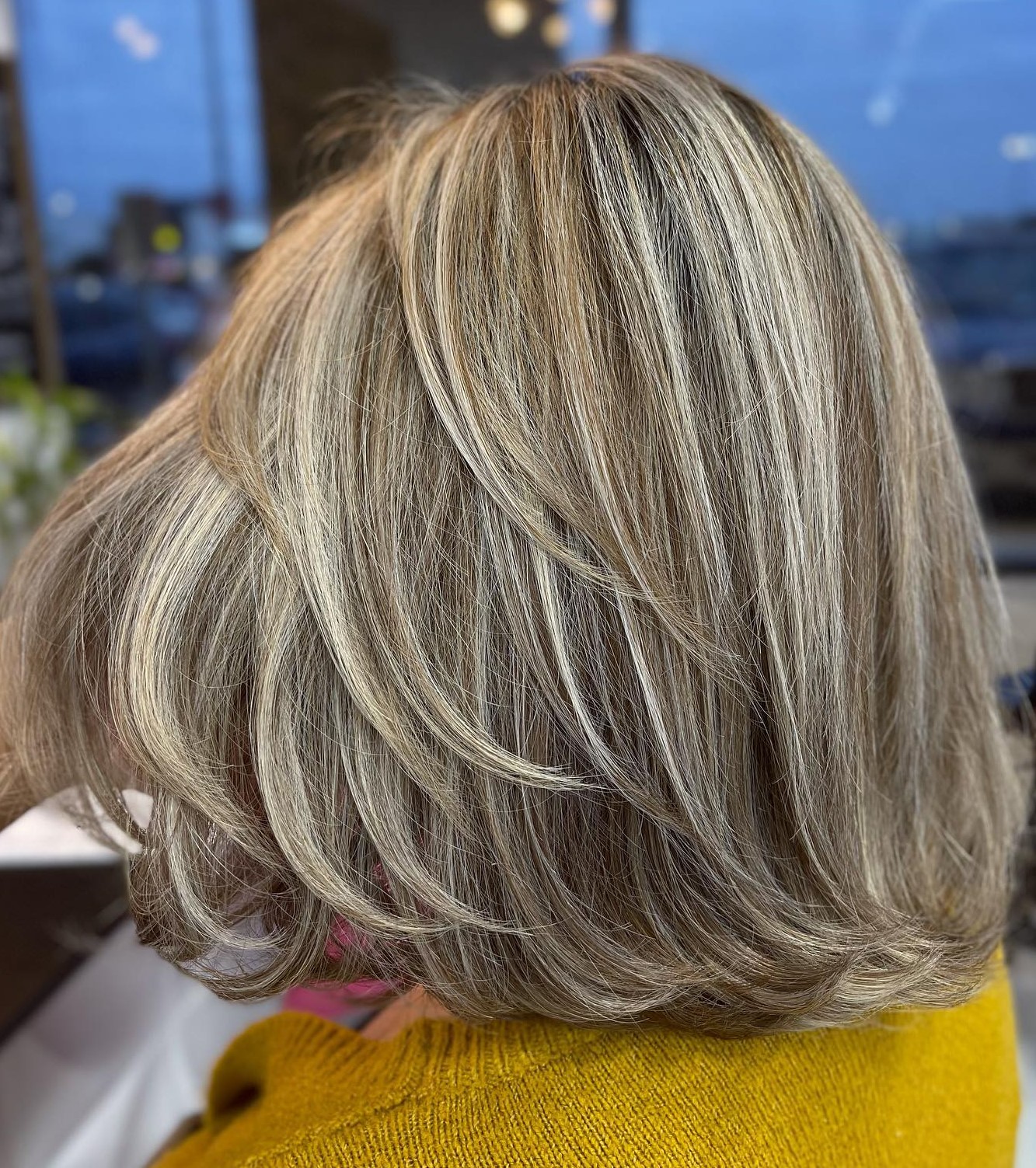 Feathered Medium Haircut for Thick Hair