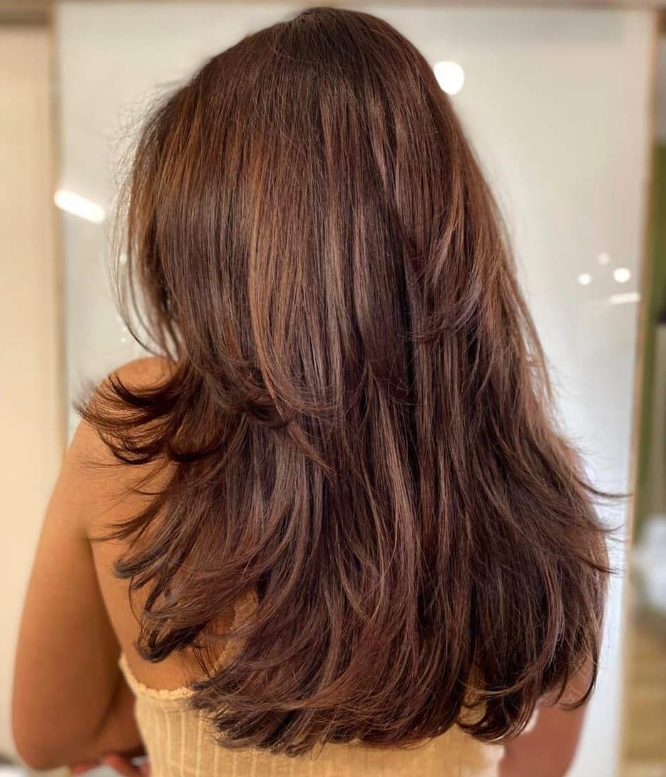 Long Textured Layered Hairstyle