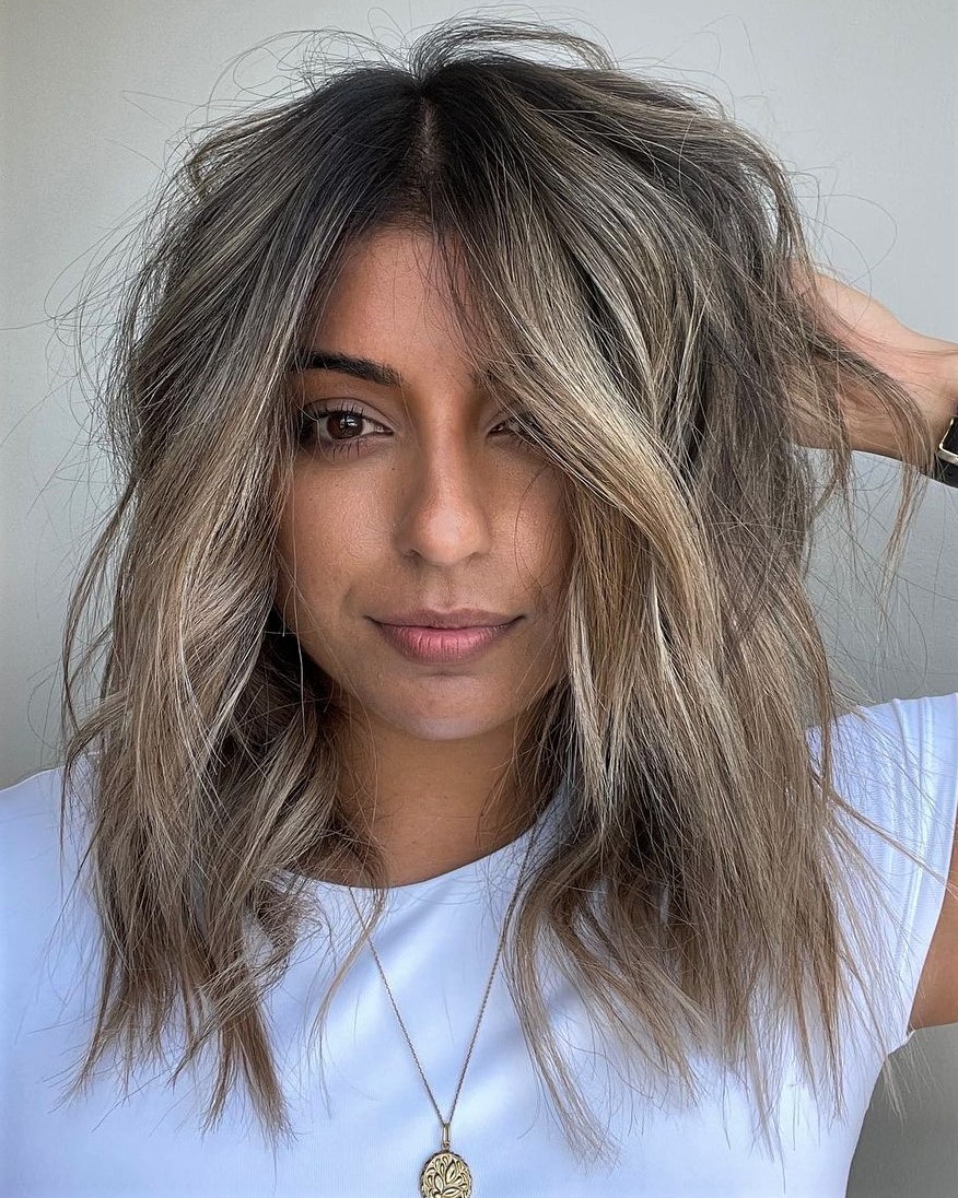 Thin Hair Shoulder-Length Layered Hairstyle