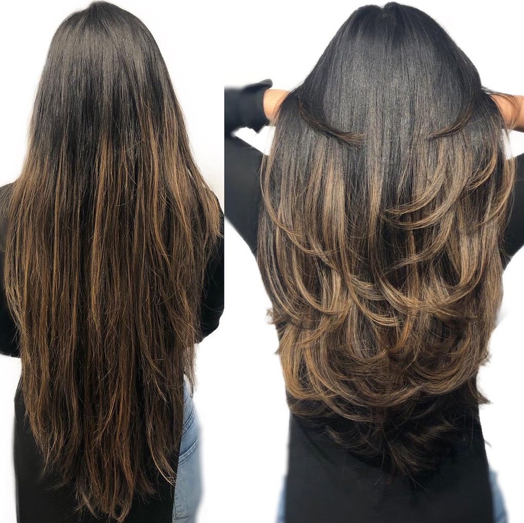 Long Voluminous Haircut with Layers
