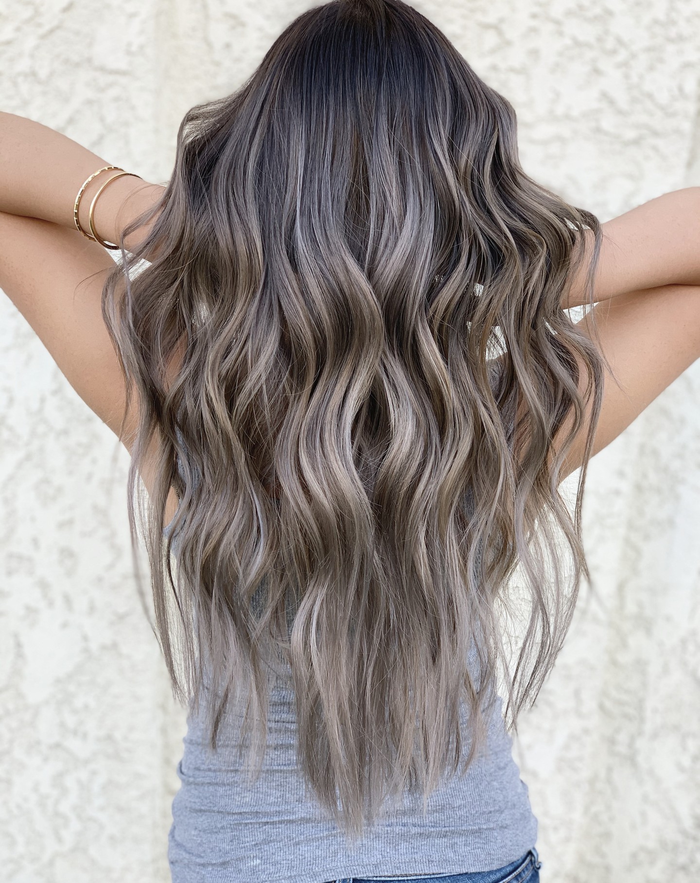 Wavy Light Ash Mushroom Brown Hair