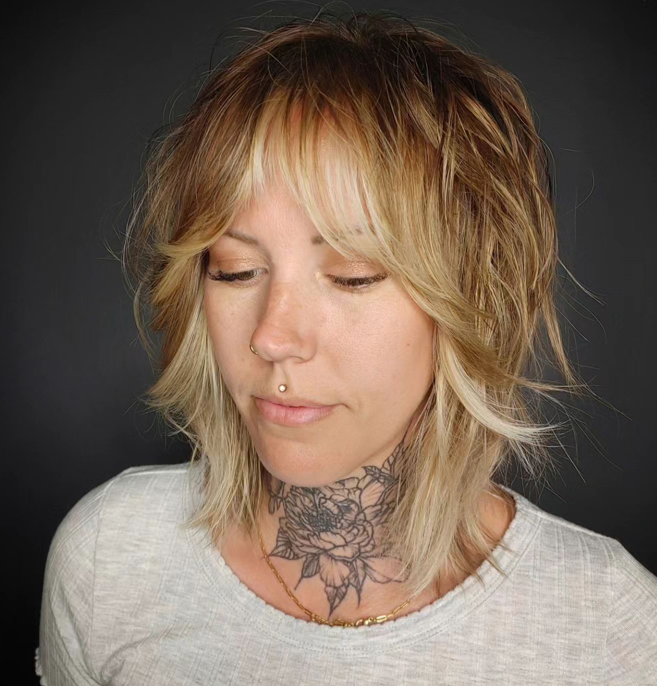 Wispy Wolf cut Bob