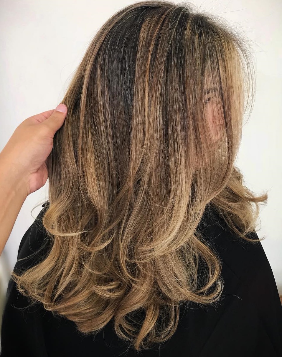 Long Bronde Balayage Hairstyle