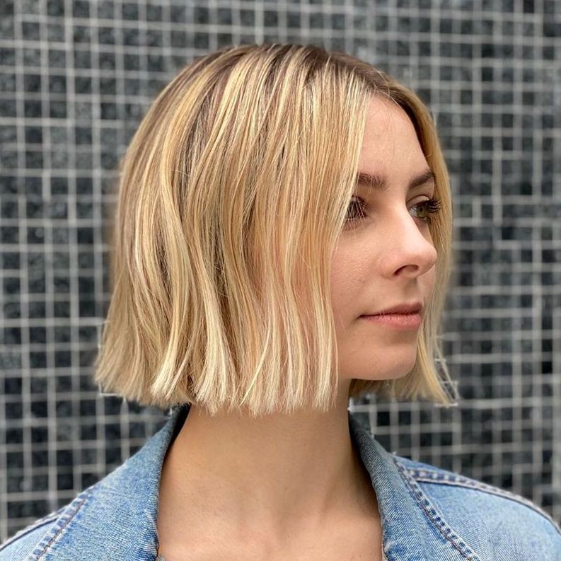 Medium One-Length Bob