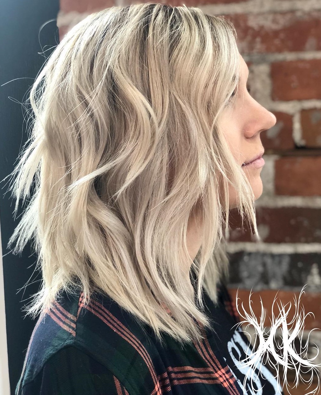 Medium Bronde Shag Cut