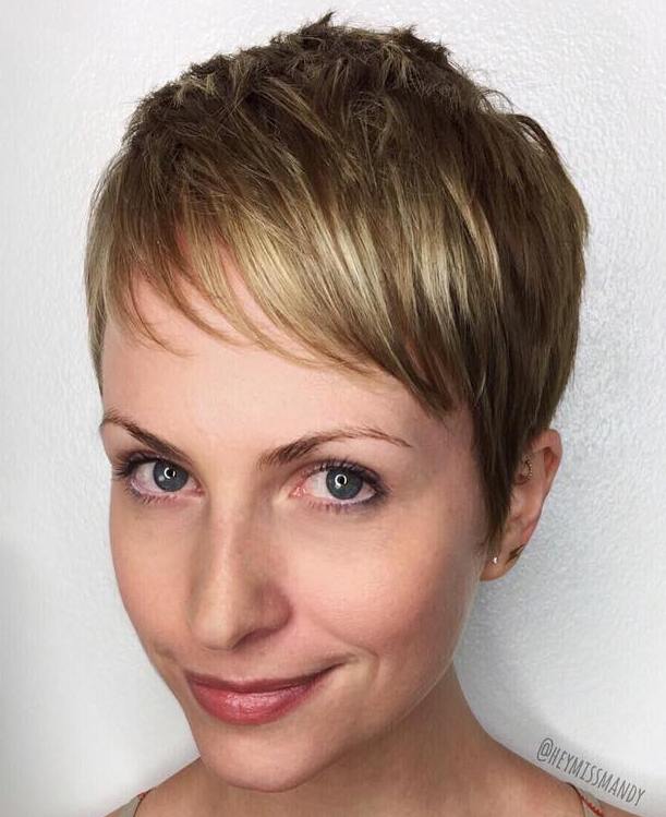 Pixie Cut for a Long Face