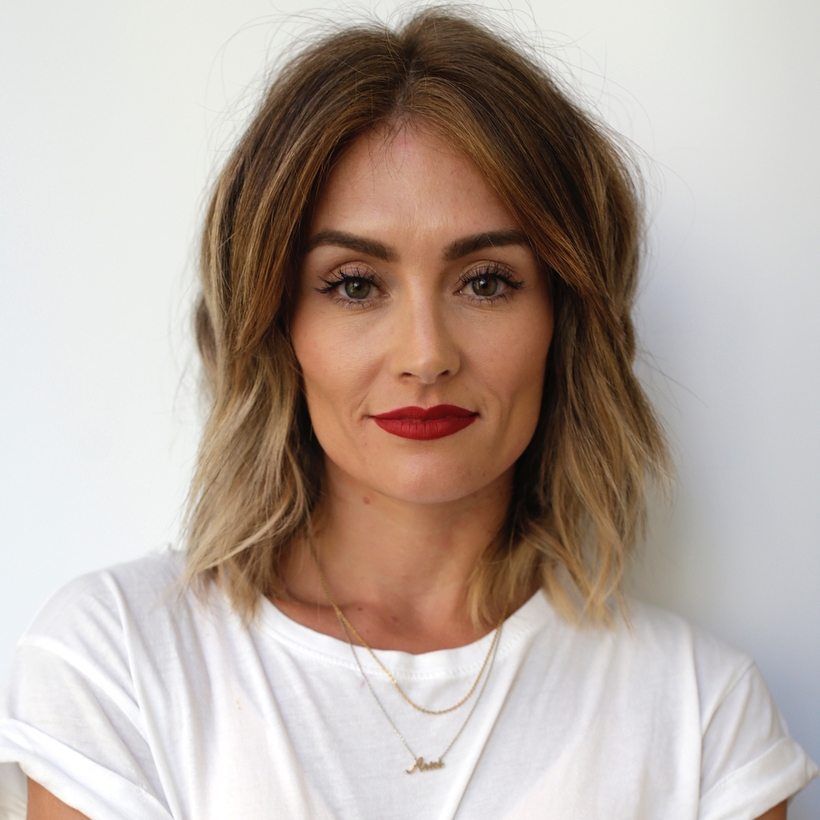 Shag Hairstyle for Strong Jawline