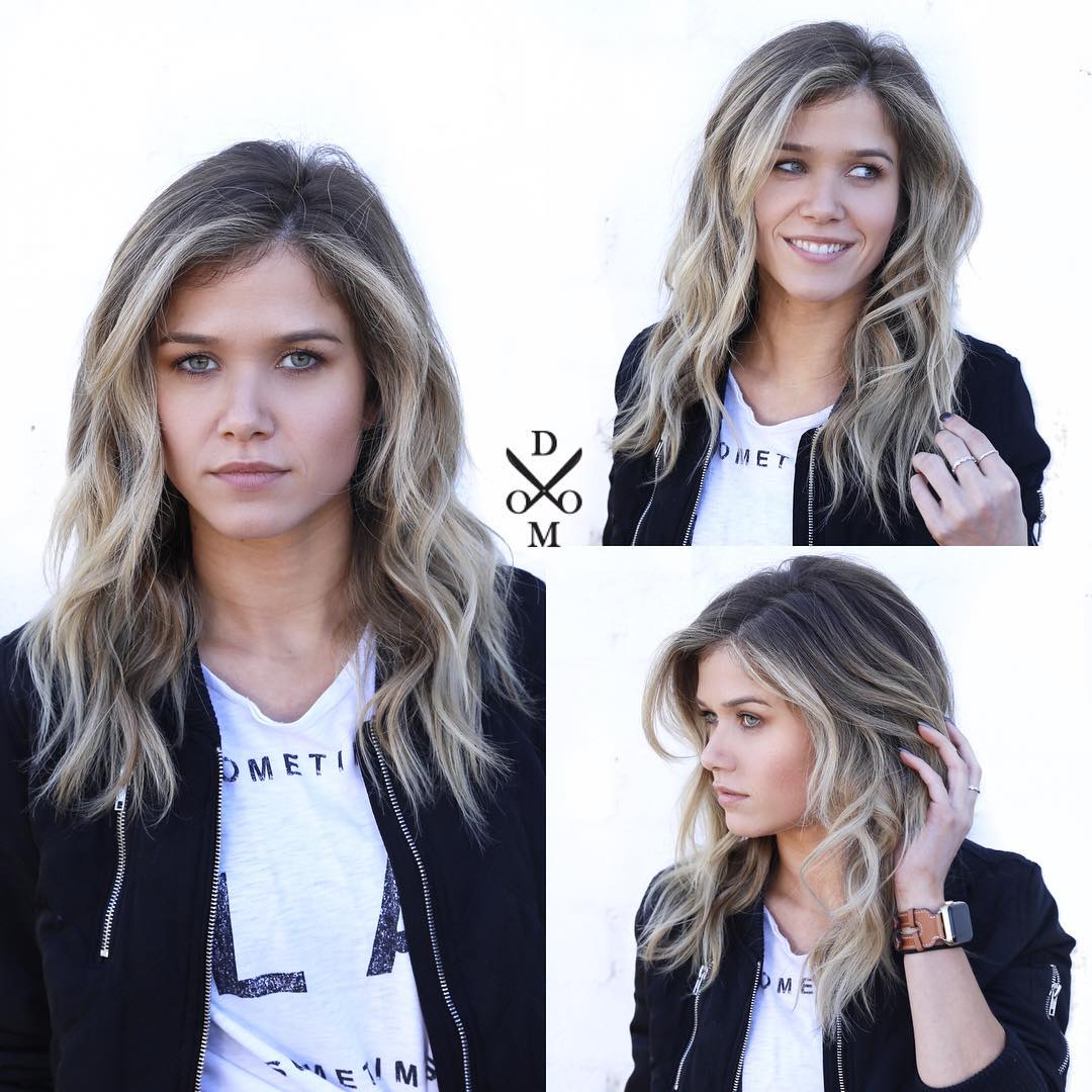 Long Hairstyle with Waves for a Square Face