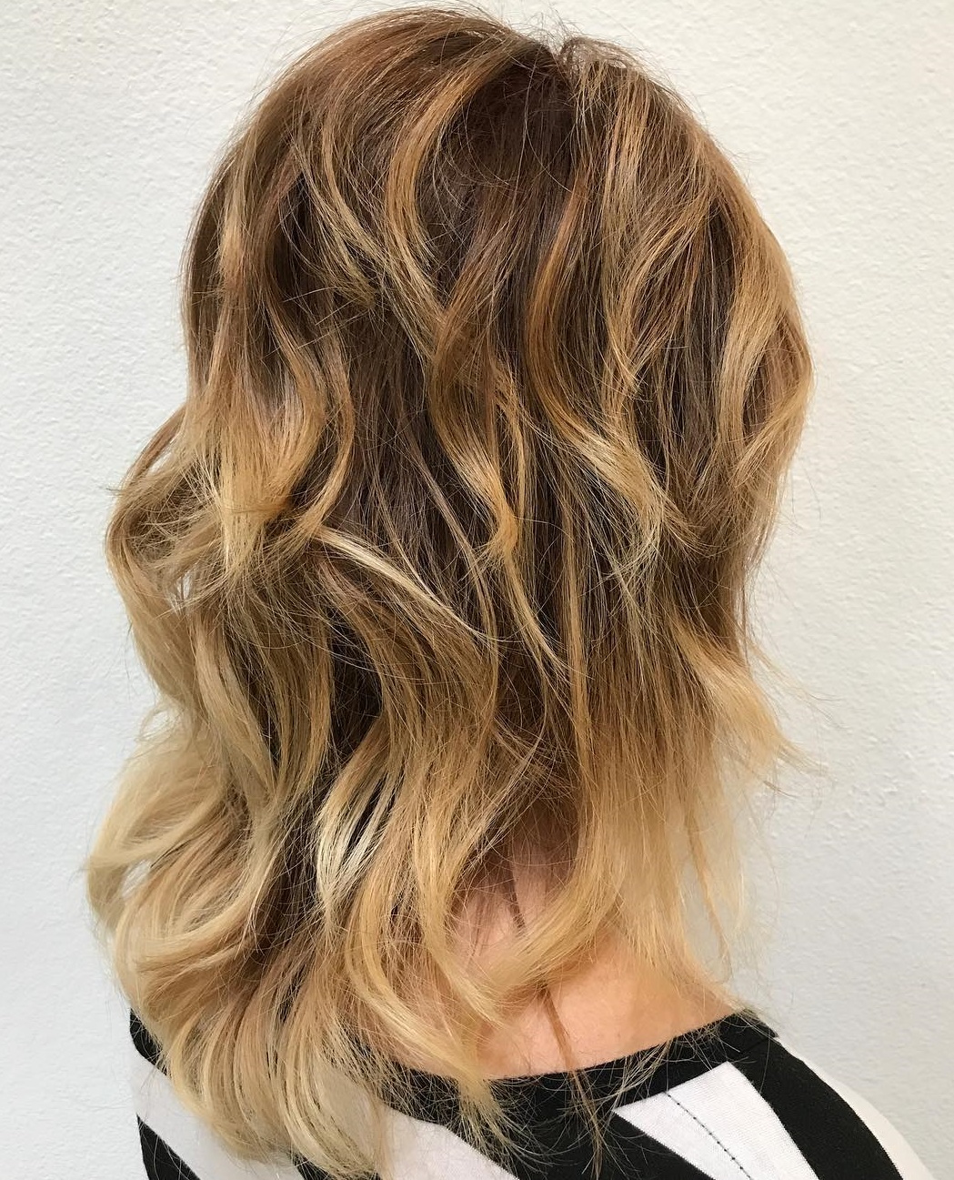 Mid-Length Shag with Shorter Layers on Top