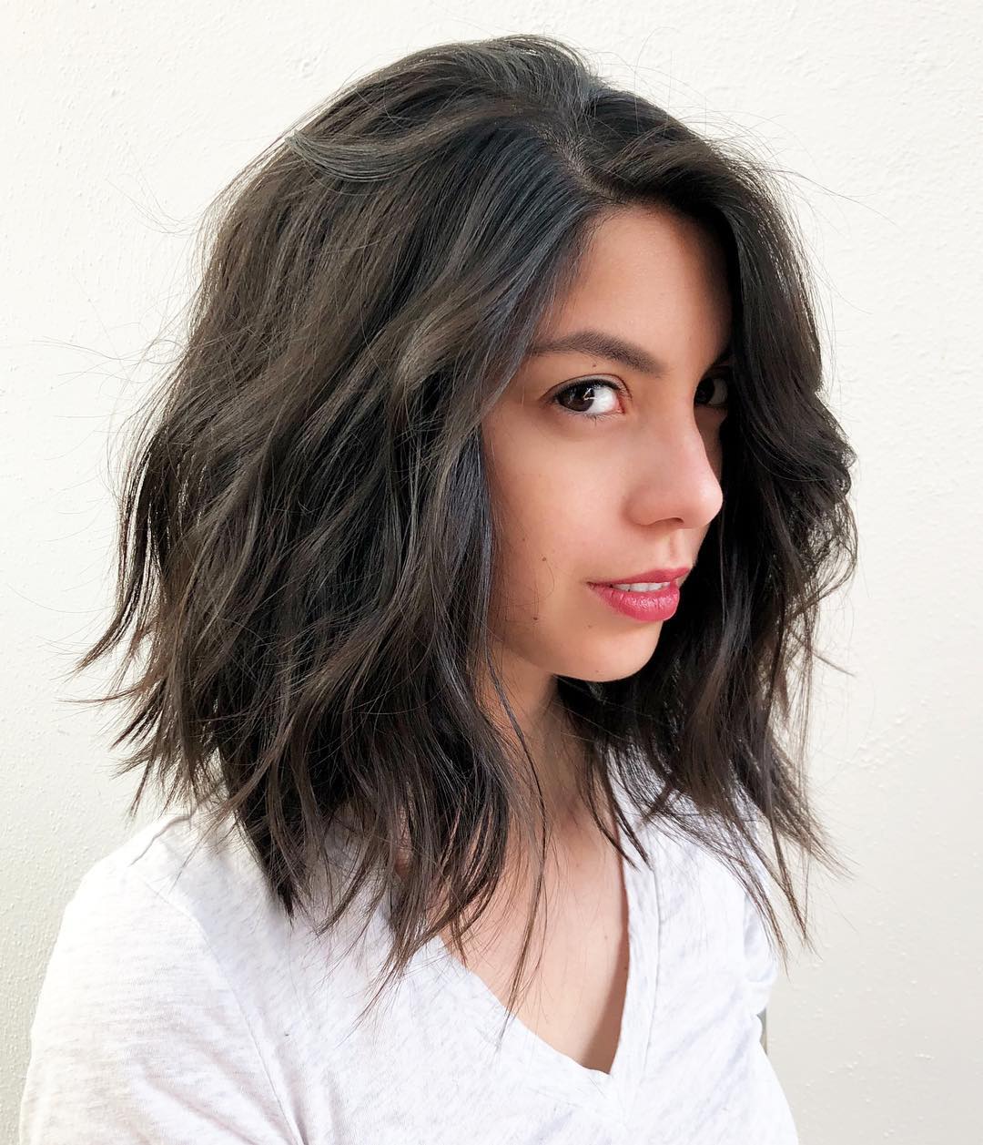 Choppy Wavy Cut for Thick Hair