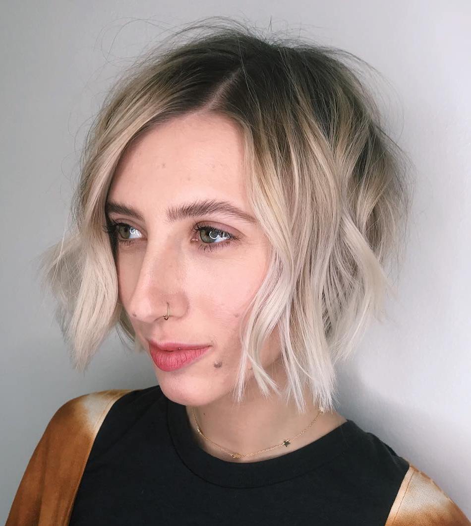 Short Spunky Bob for a Long Face