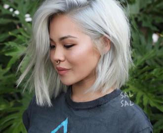 Choppy Bob Haircut for Round Face
