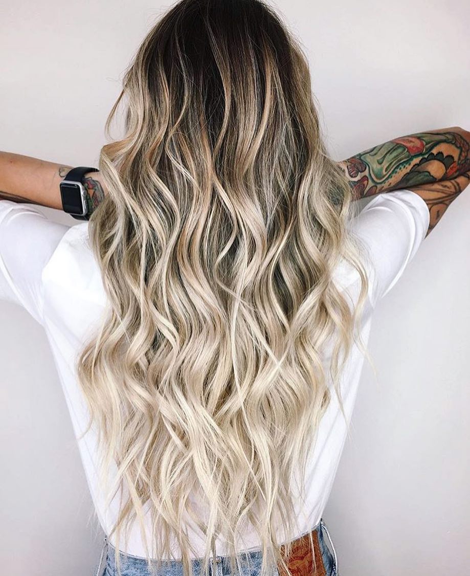 Cute Long Toasted Coconut Hair