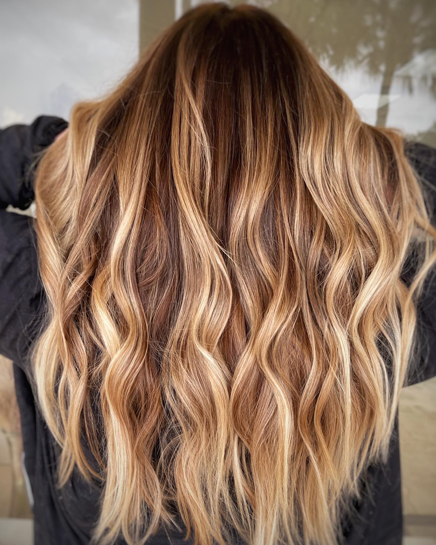 Chestnut Hair with Strawberry Blonde Highlights