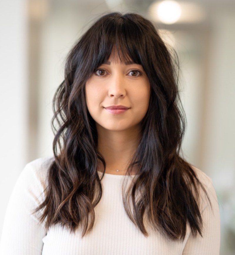 Shag Hairstyle with Light Waves