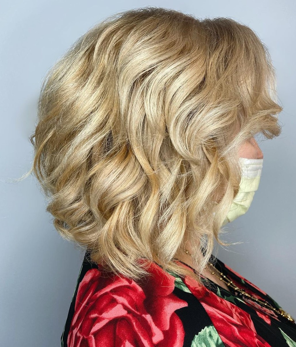 Medium Layered Hairstyle Over 50