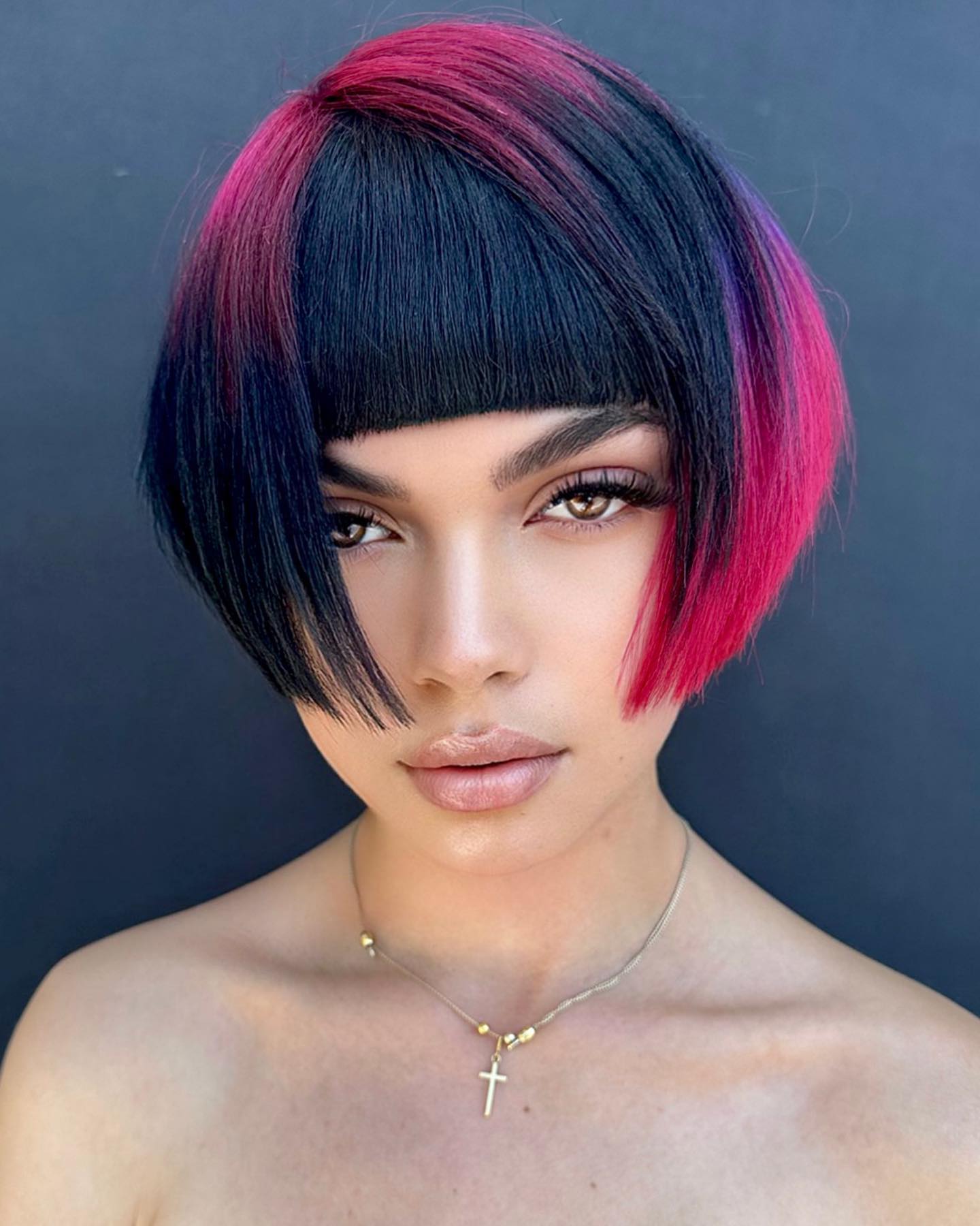 Ear-Length High-Contrast French Bob