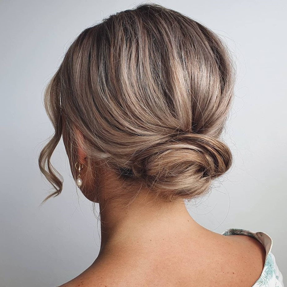 Easy Formal Bun for Short Hair