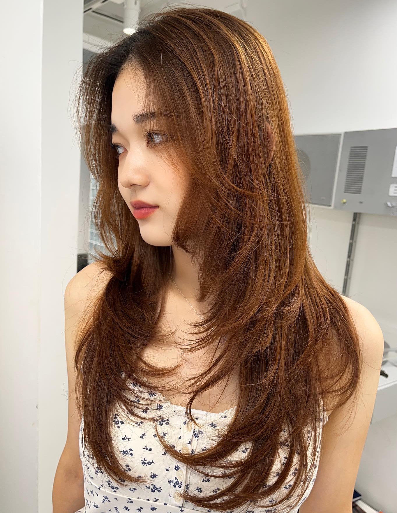 Long Hair with Graduated Layers