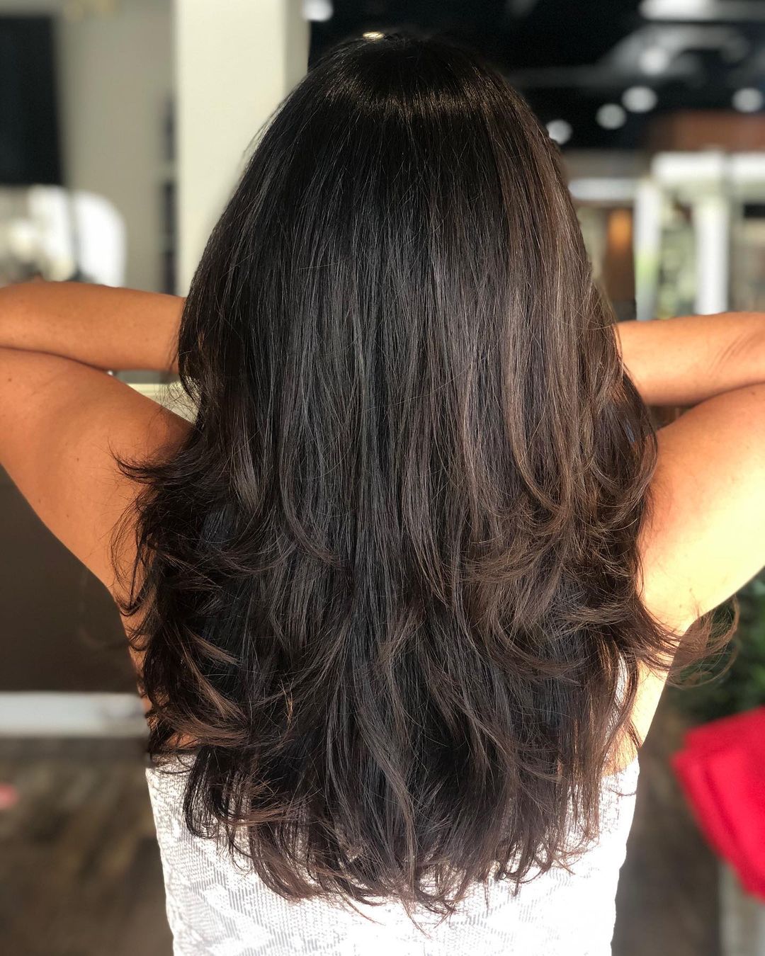 Long Piece-y Layered Haircut