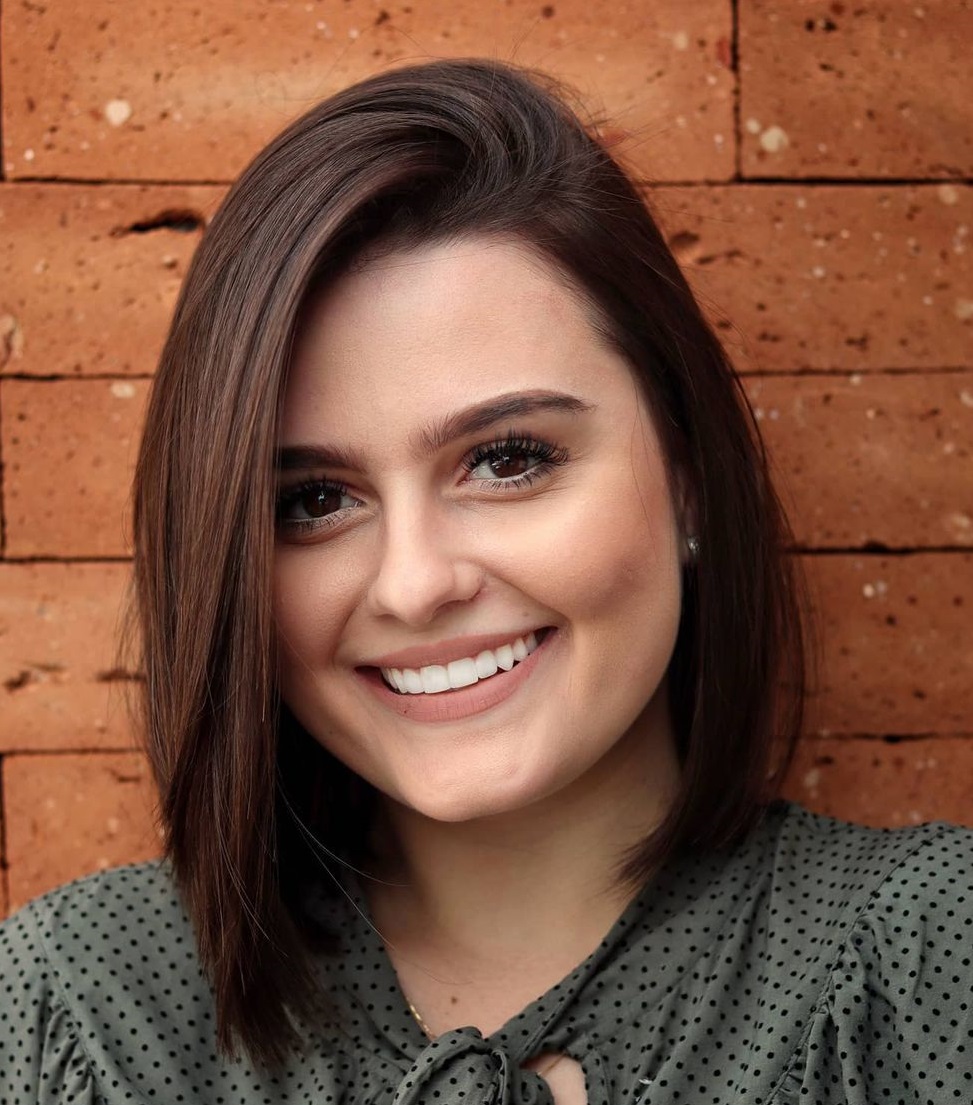 Comb-Over Bob for Round Faces