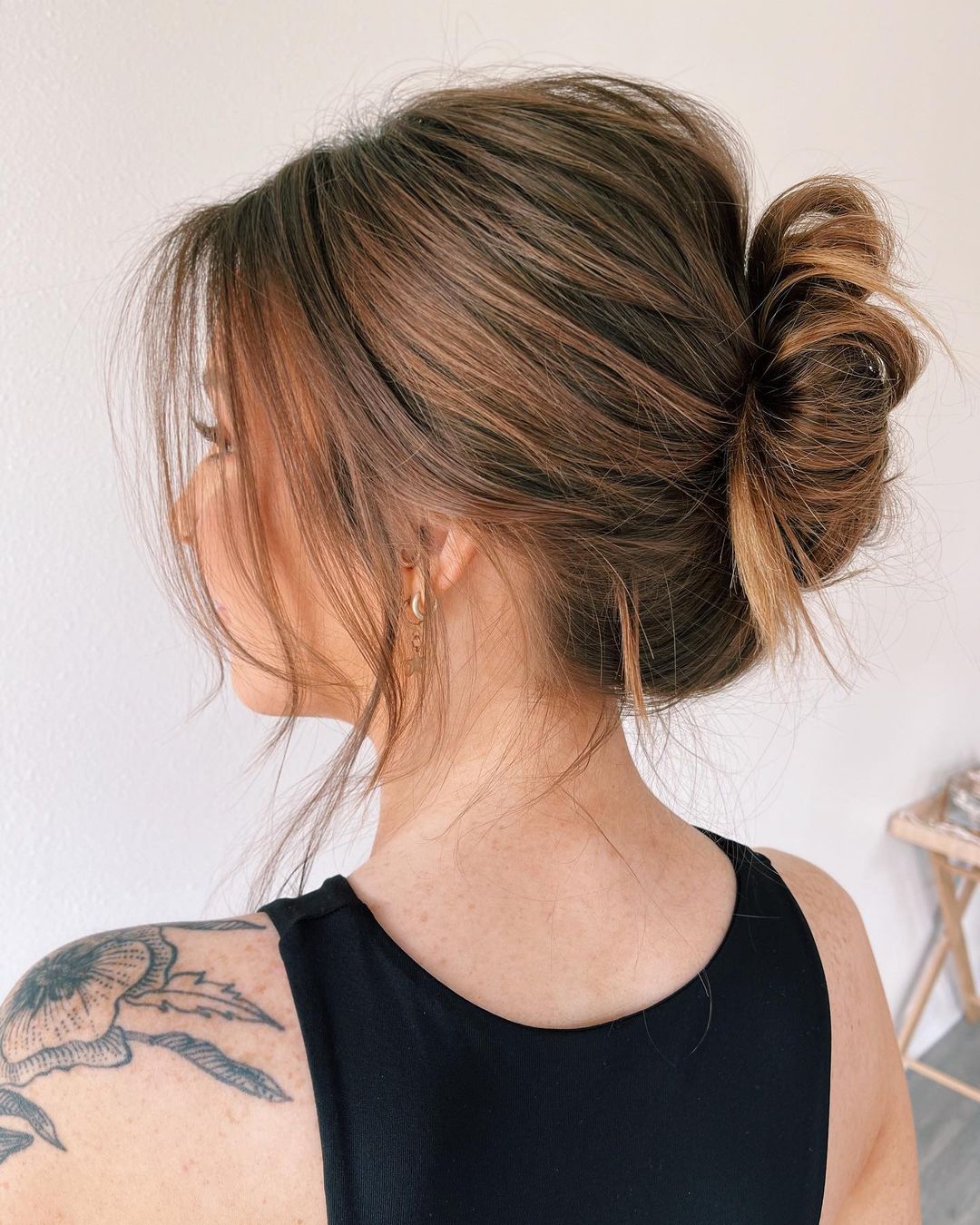 Simple French Roll Updo