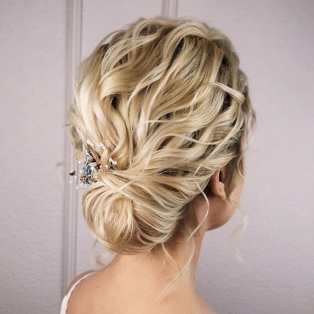 Short Curly Chignon Upstyle
