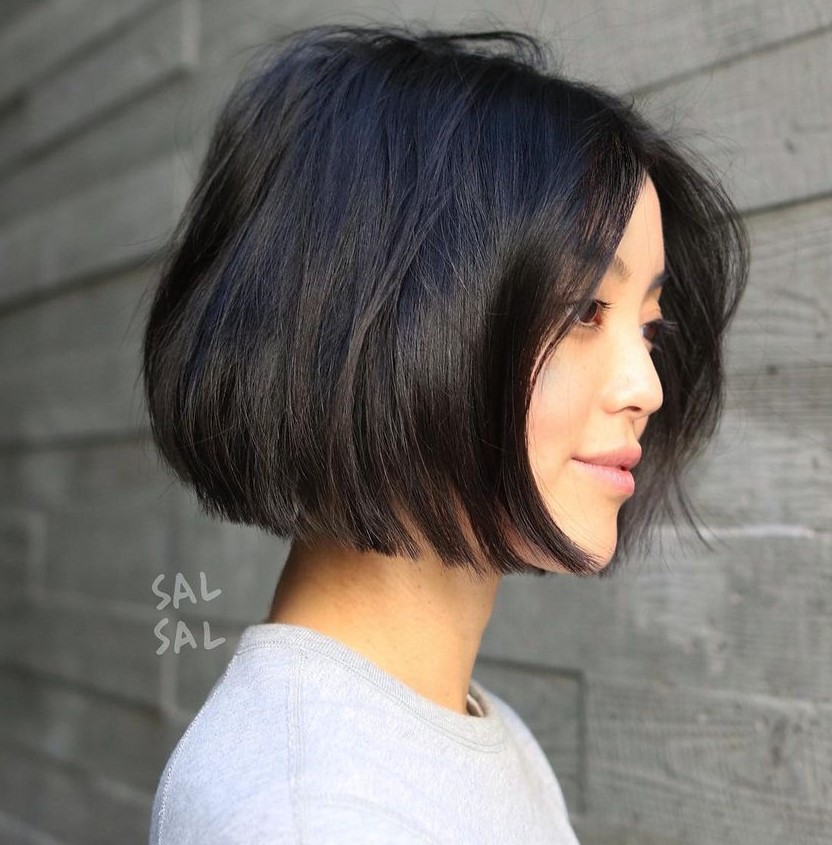 Beautiful Chin-Length Bob with Blunt Ends