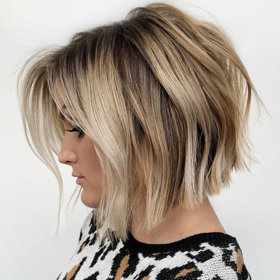 Inverted Bob Cut with Blunt Ends
