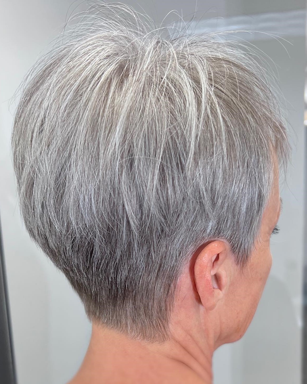Low-Maintenance Pixie for Gray Hair