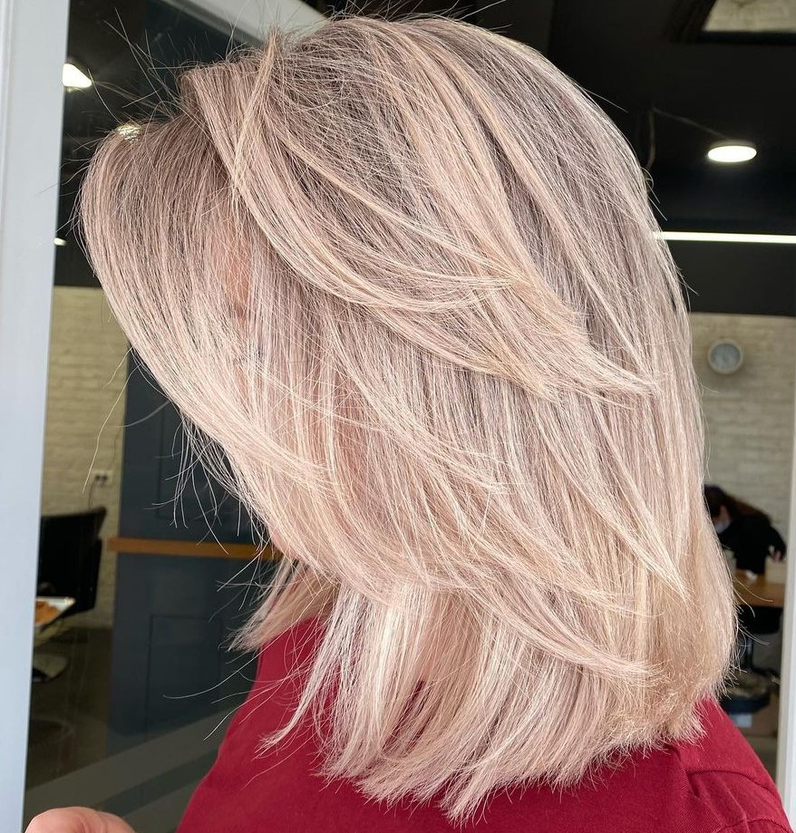 Medium-Length Cut with Angled Layers