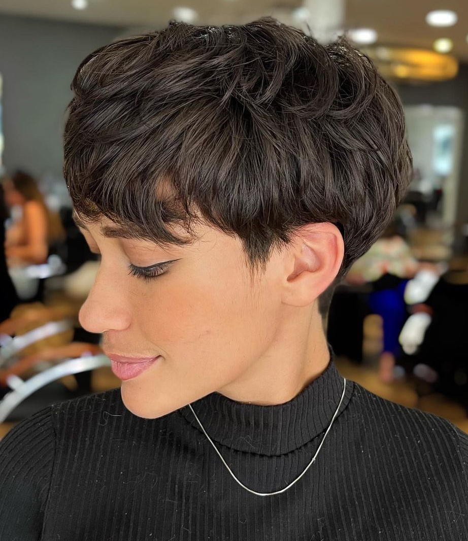 Short Choppy Shaggy Pixie