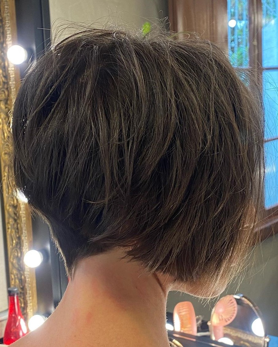 Elegant Short Asymmetrical Bob