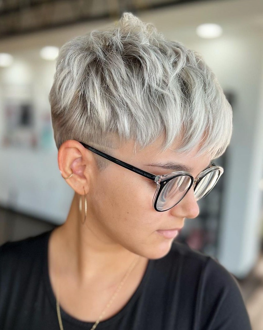 Edgy Undercut Choppy Pixie