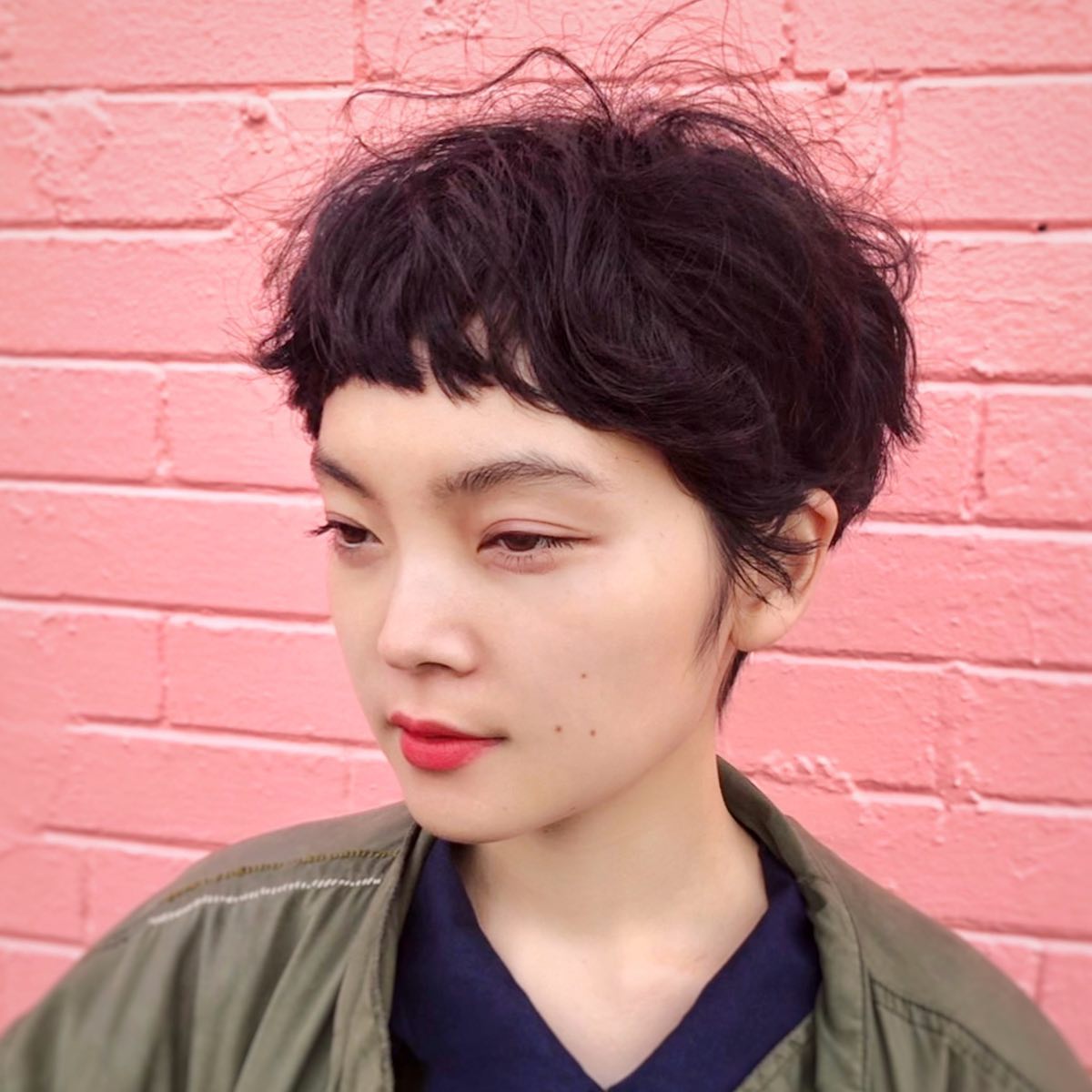 Short Shaggy Fluffy Hair with Micro Bangs