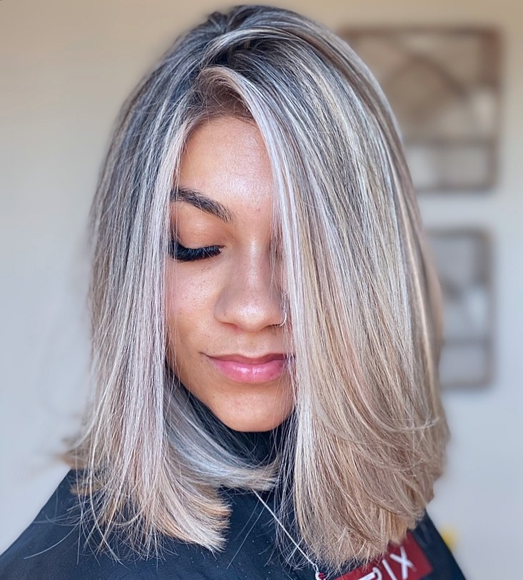 Blunt Lob for Straight Thin Hair