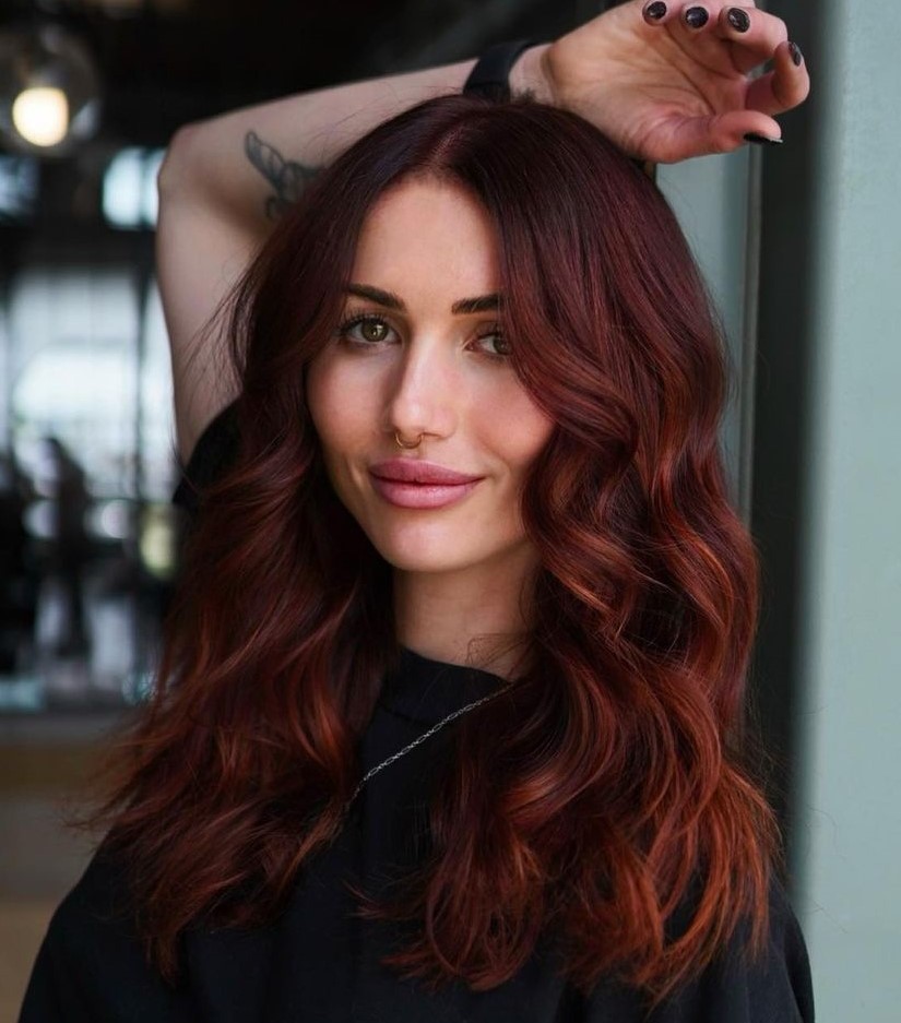 Rich Red Hair Color for Brunettes